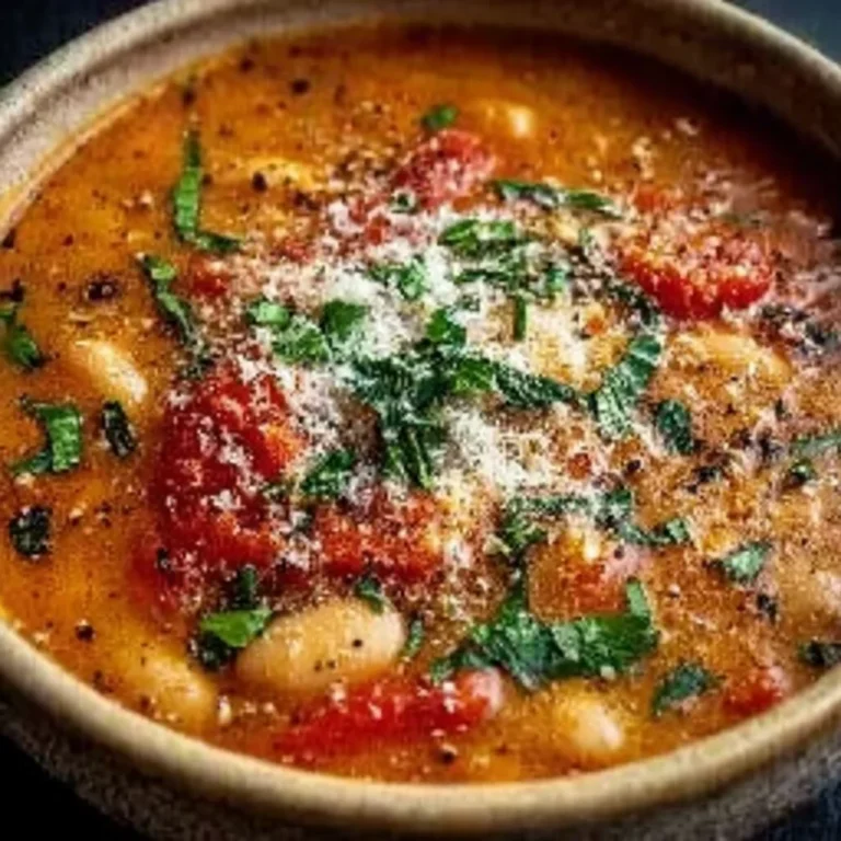 Parmesan Tomato Cannellini Bean Soup Recipe