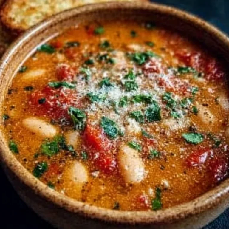 Parmesan Tomato Cannellini Bean Soup Recipe