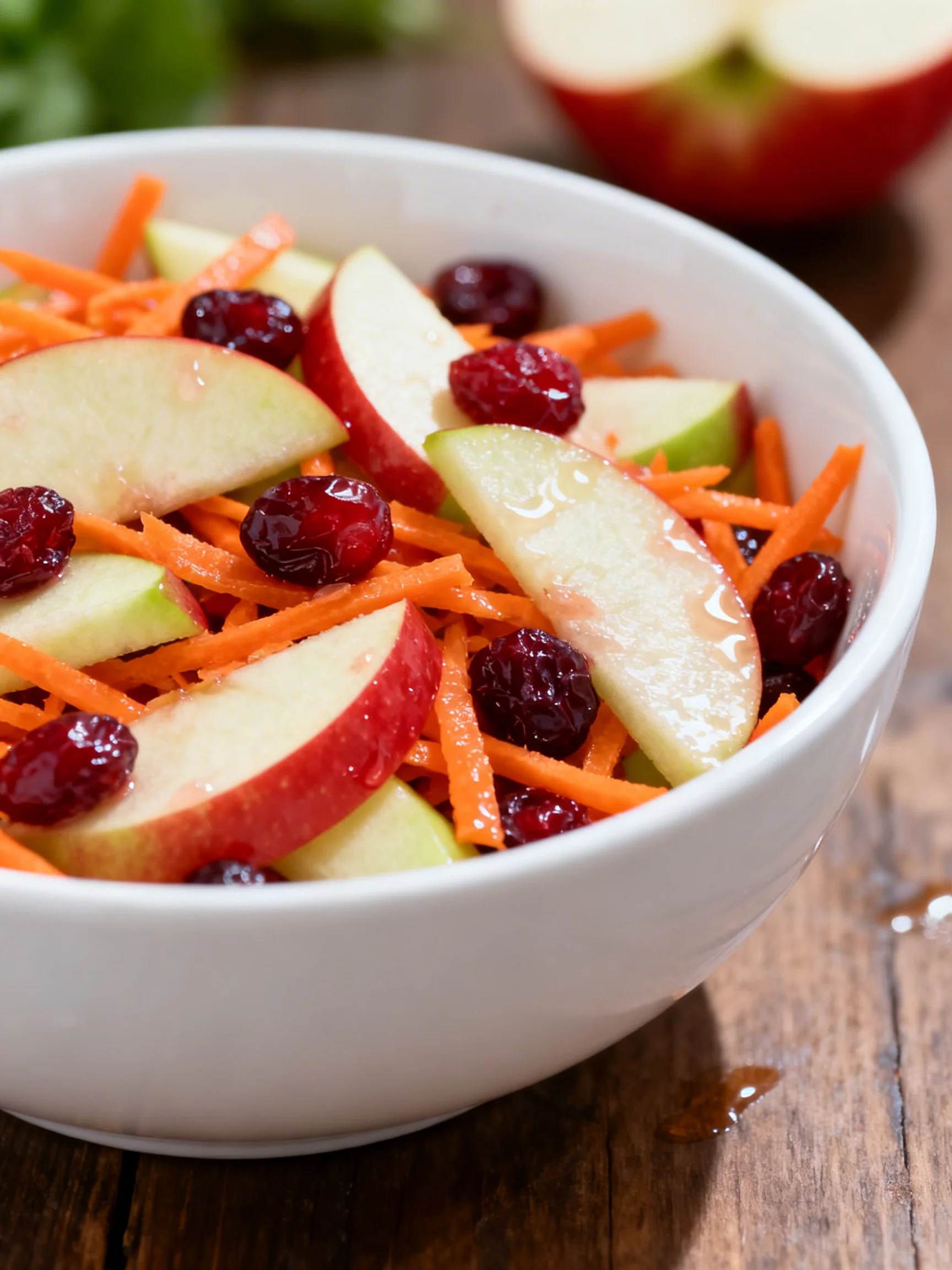 Refreshing Apple Cranberry Carrot Salad for a Healthy Crunch step by step
