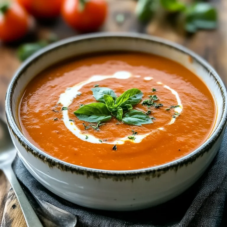 Creamy Tomato Bisque Soup Recipe