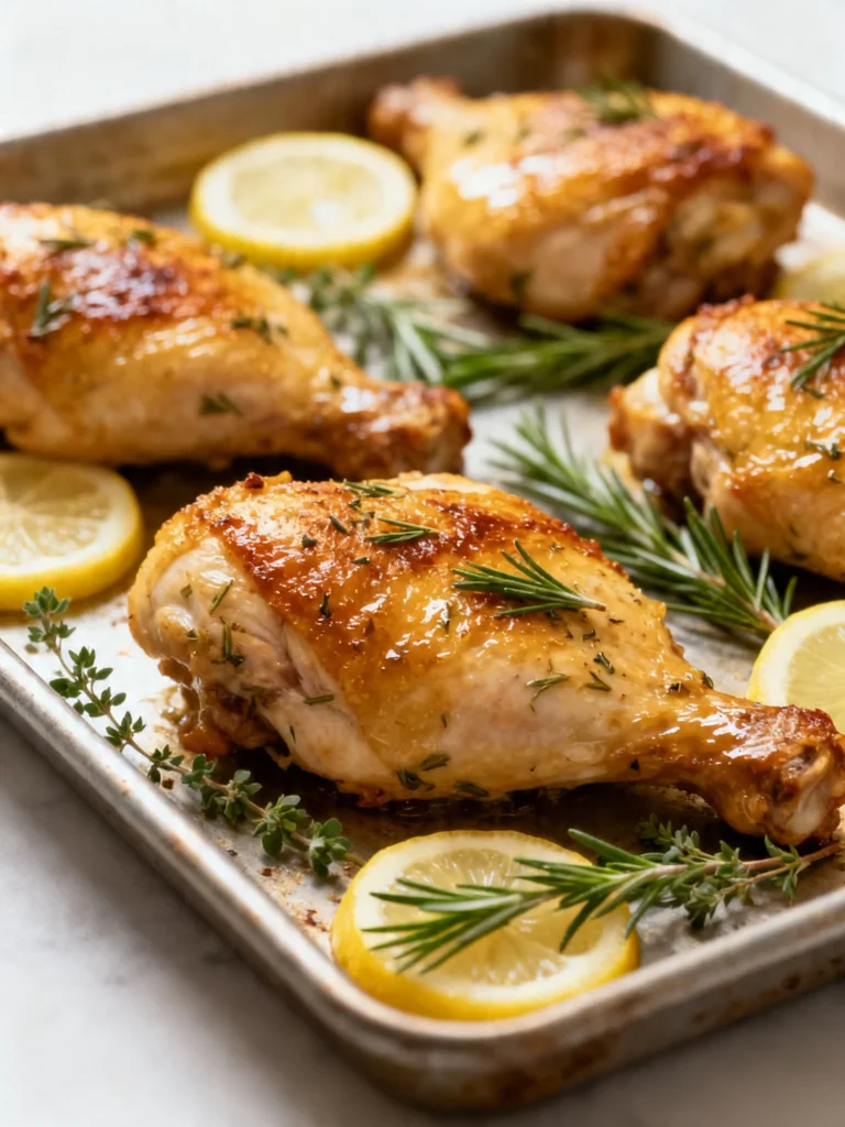Sheet Pan Lemon Herb Chicken And Vegetables Recipe