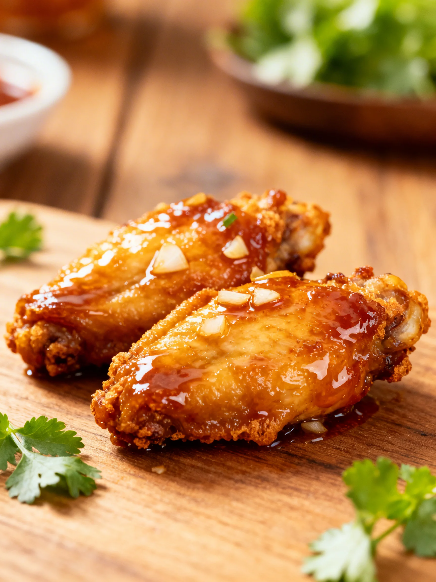Sweet Honey Garlic Chicken Wings step by step