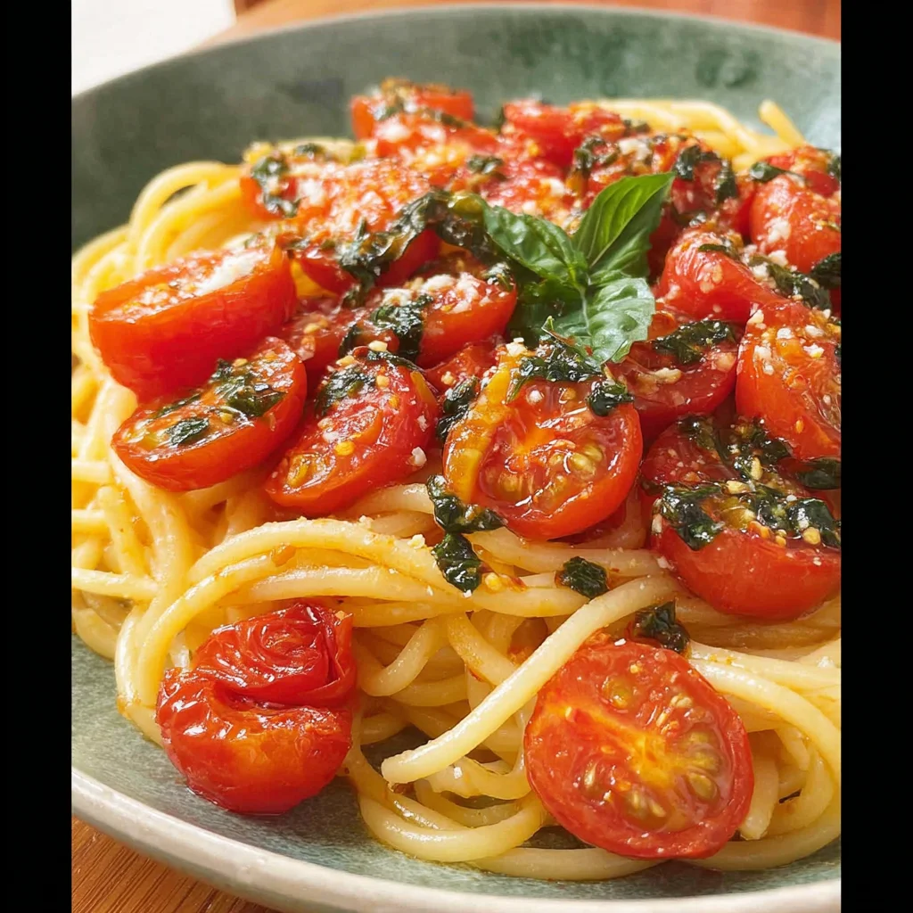 Tomato Basil Pasta ready in 15 mins step by step