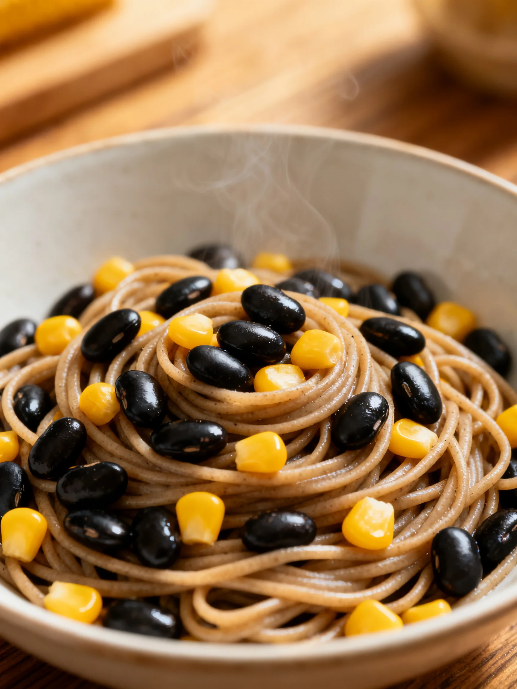 Black Bean Corn Pasta step by step