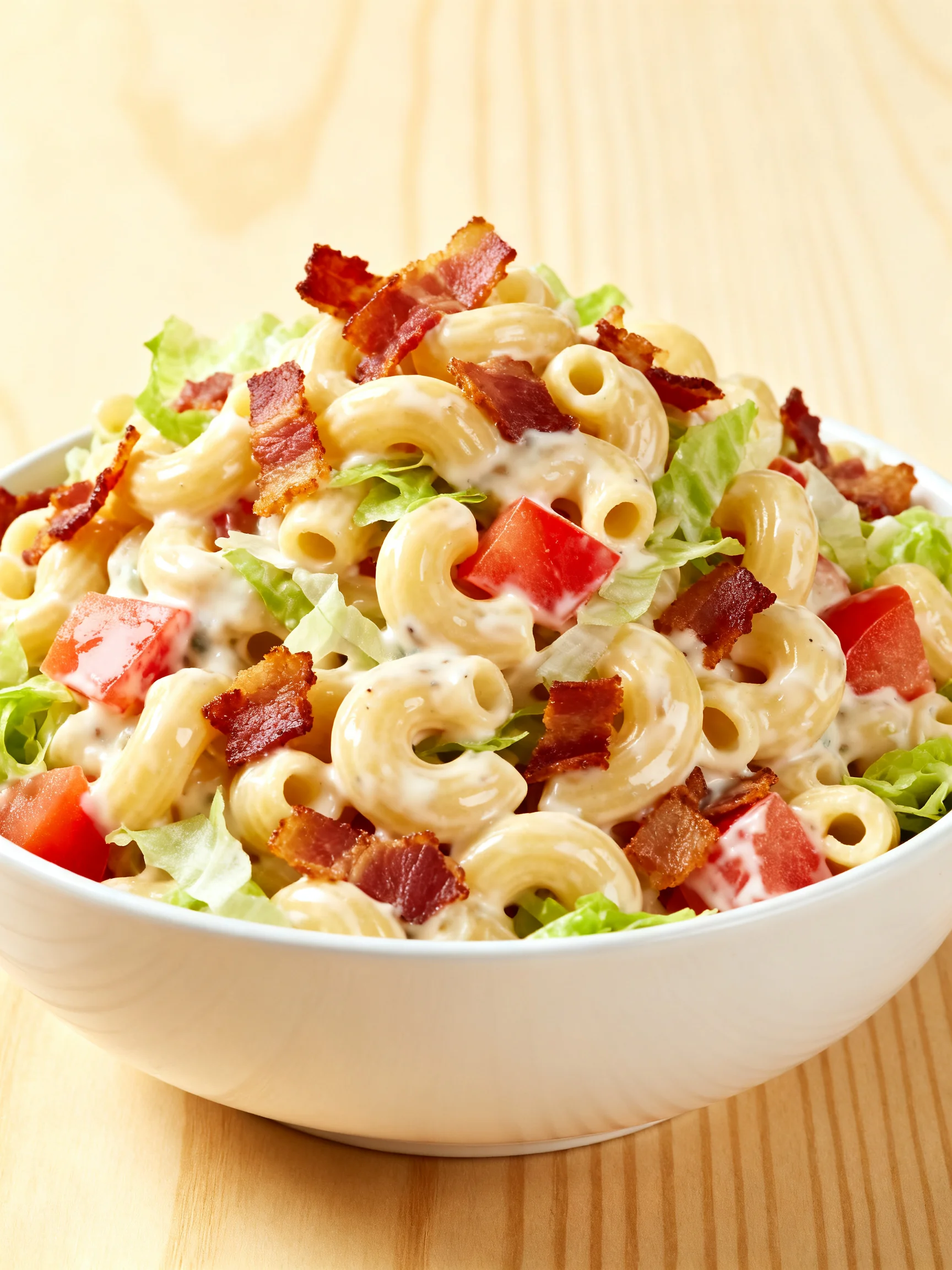 Creamy BLT Pasta Salad step by step