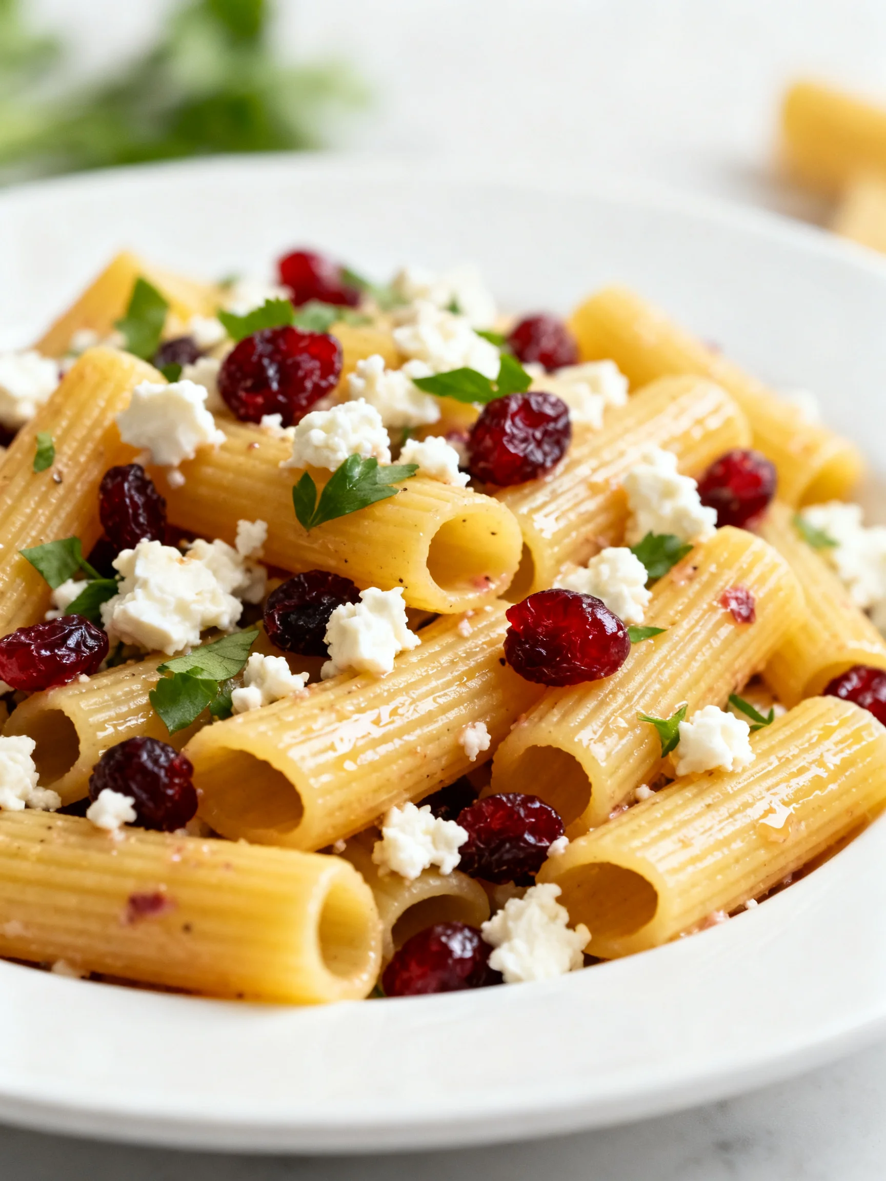 Feta Cranberry Rigatoni Salad step by step