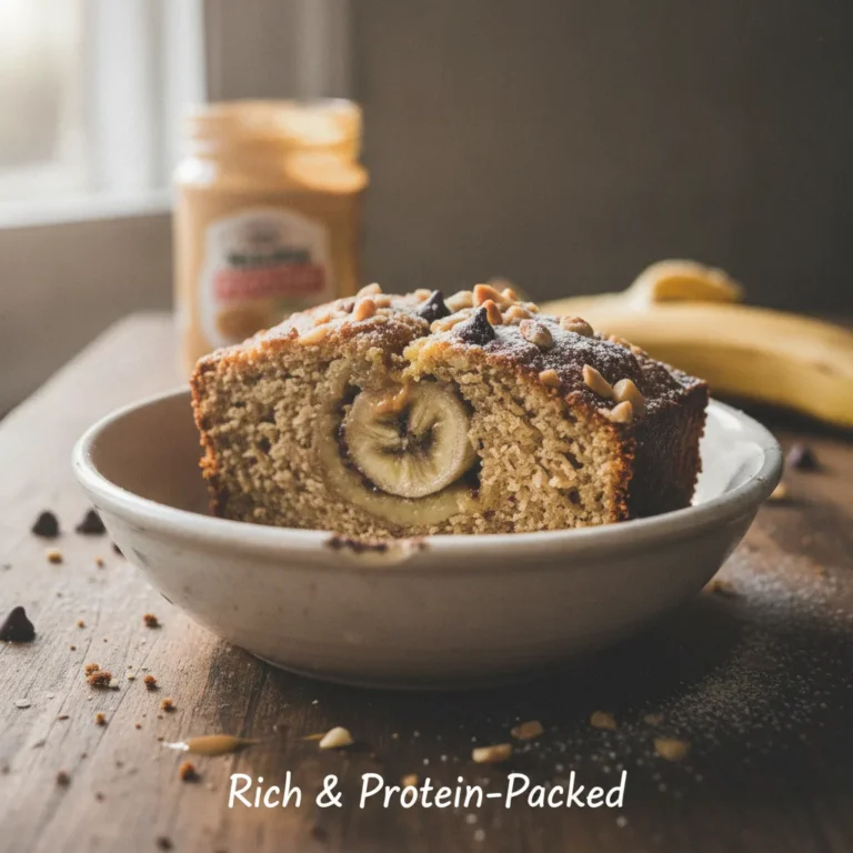 Peanut Butter Banana Bread: Rich and Protein-Packed
