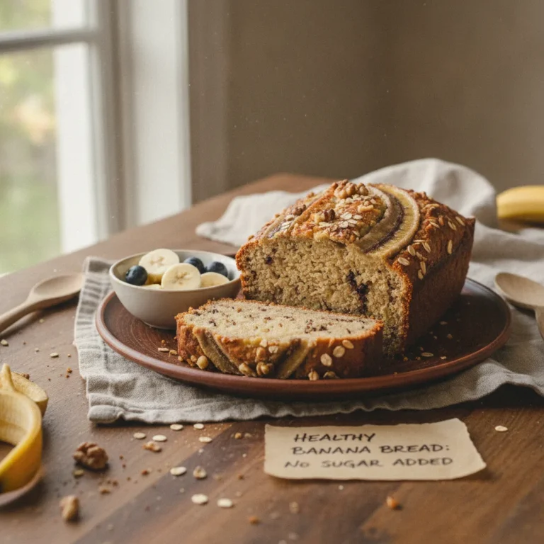 Healthy Banana Bread: No Sugar Added Recipe