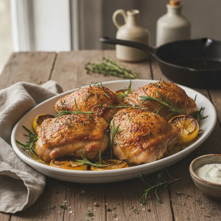 Crispy Baked Chicken Thighs