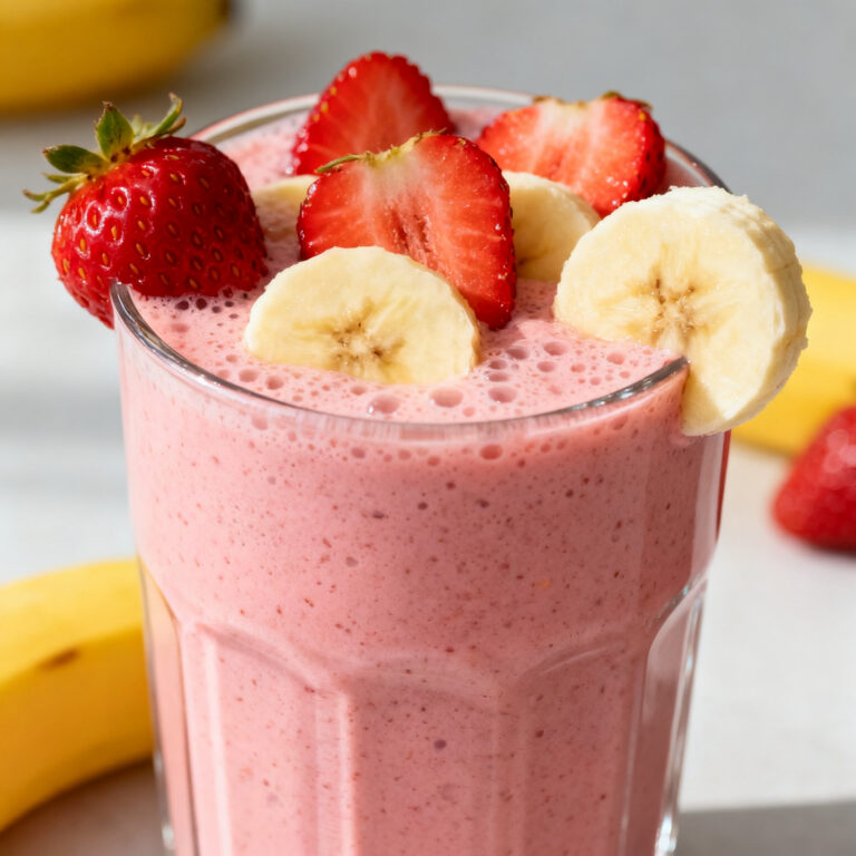 Strawberry Banana Protein Smoothie