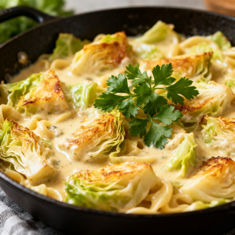 Cabbage Alfredo Skillet