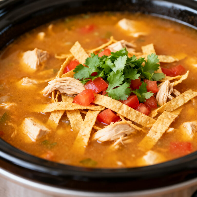 Crock Pot Chicken Tortilla Soup