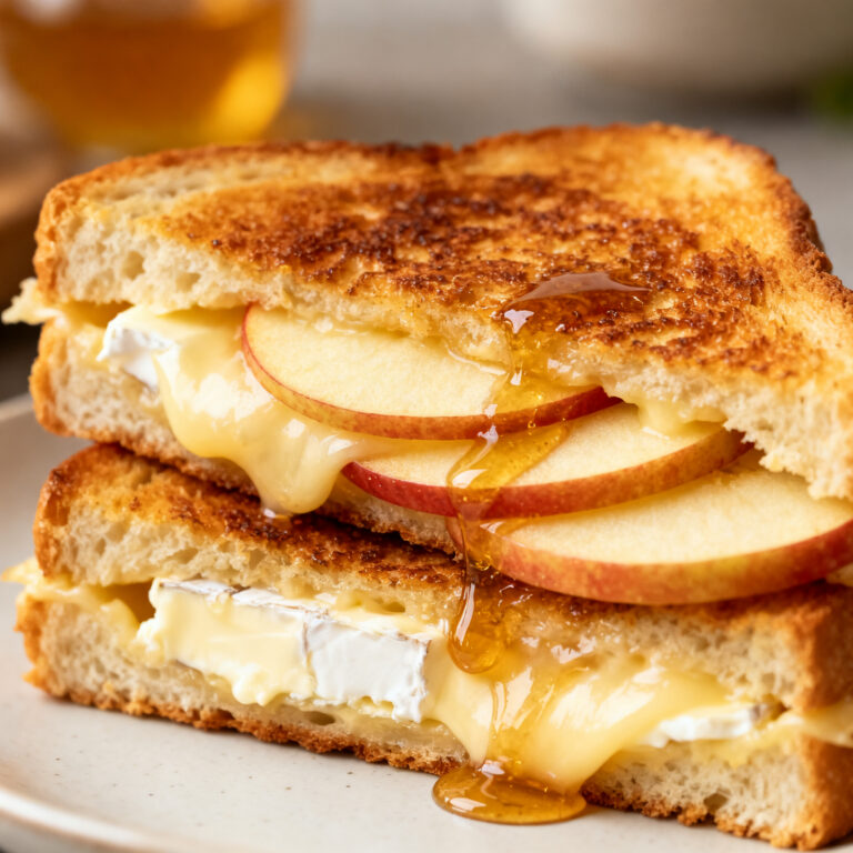 Brie Grilled Cheese with Apple and Honey
