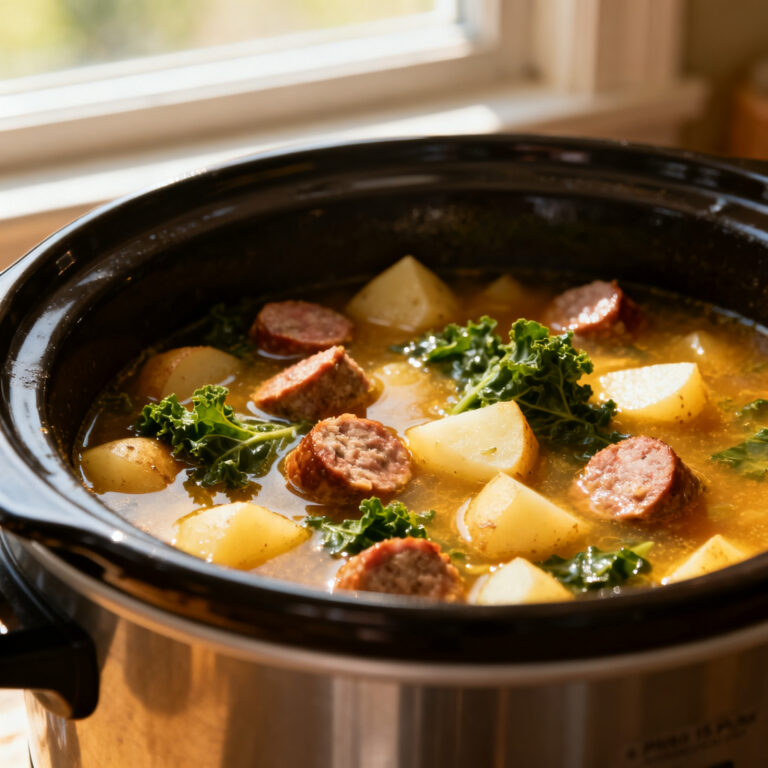 Crock Pot Tuscan Sausage Soup