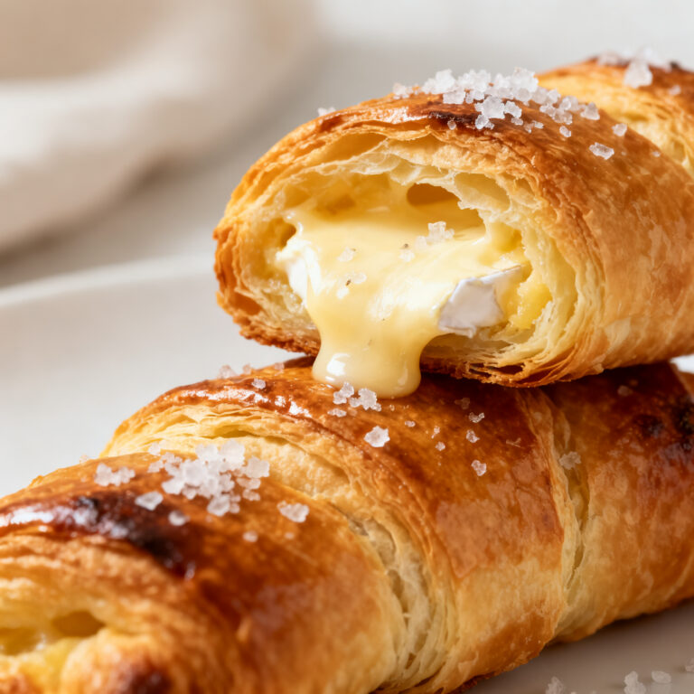 Brie Stuffed Puff Pastry Twists