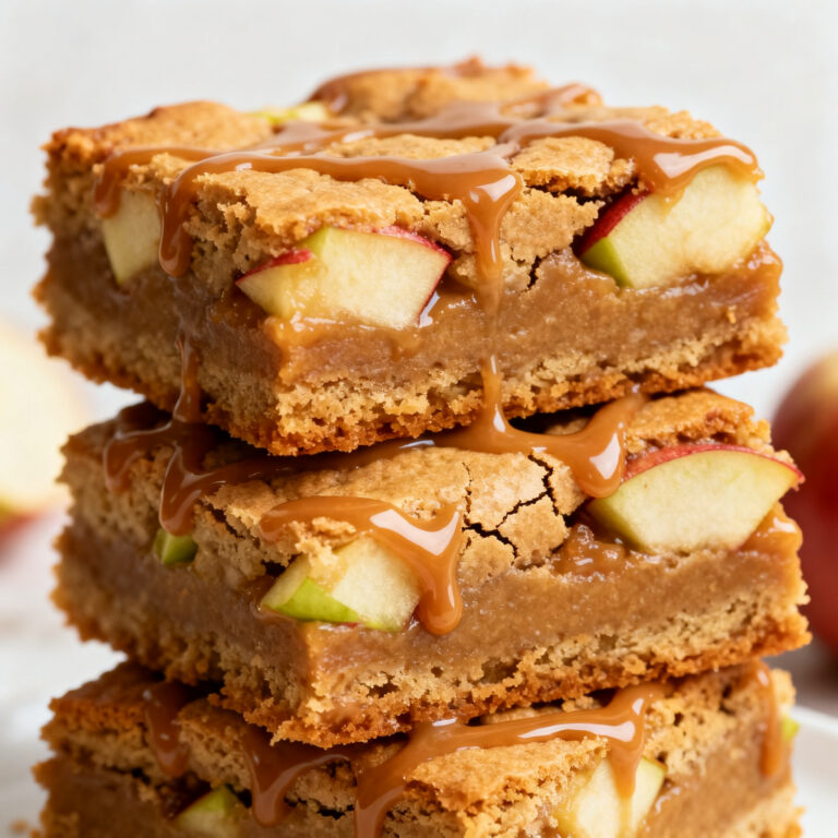 Apple Cider Caramel Blondies