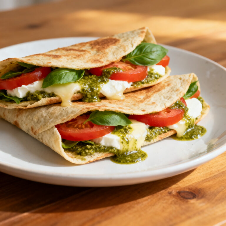 Back-to-School Basil Pesto Sandwich Wraps