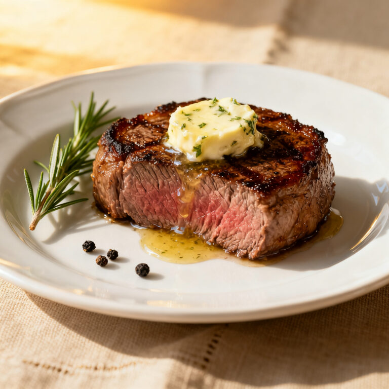Pan-Seared Filet Mignon with Garlic Herb Butter (The Fond Trick Nobody Tells You)