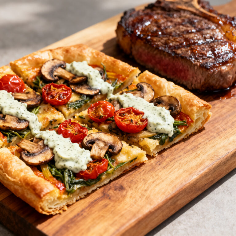 Puff Pastry Veggie Tart – The Steak Dinner Side That Looks Fancy