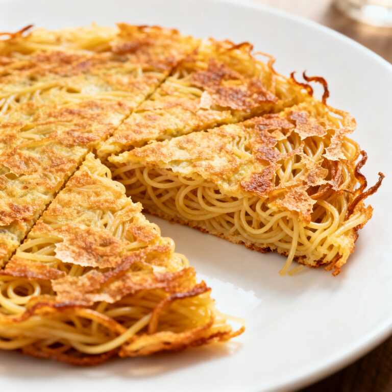 The Crispy Spaghetti Pancake Everyone’s Suddenly Obsessed With