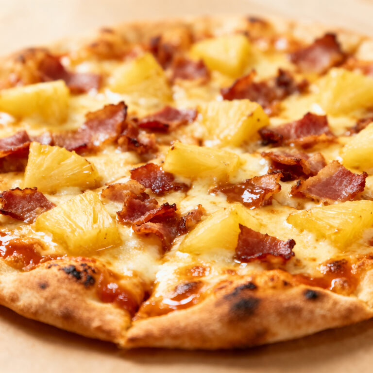 Bacon Pineapple Hawaiian Flatbread (No Soggy Crust)