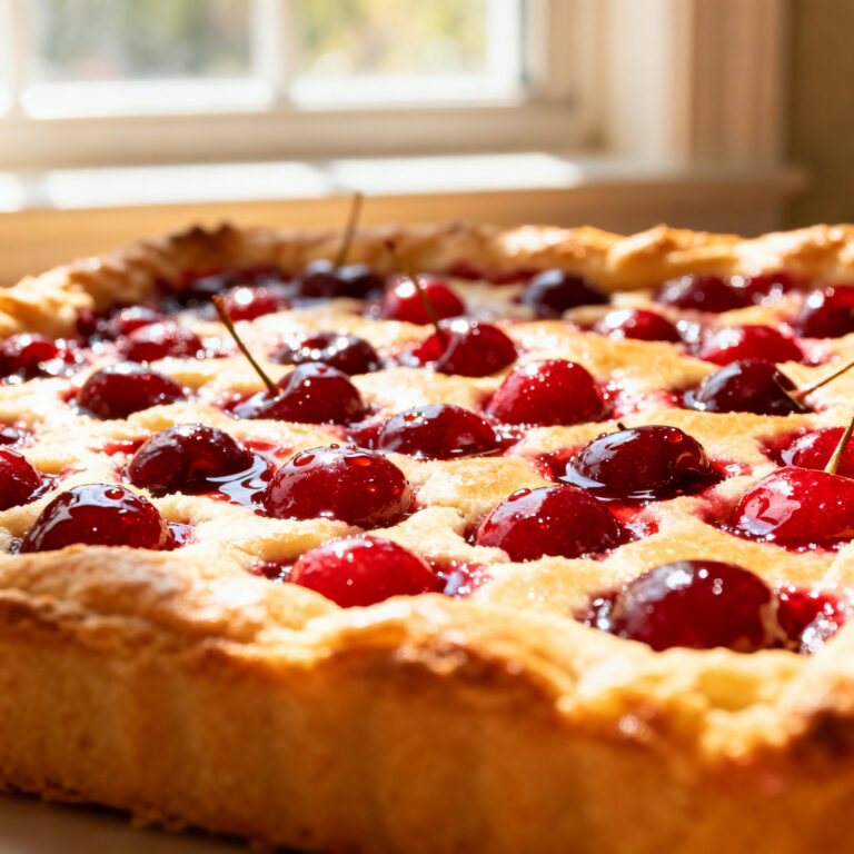 Sour Cherry Slab Pie (The Juice-Reduction Method for a Filling That Actually Slices)