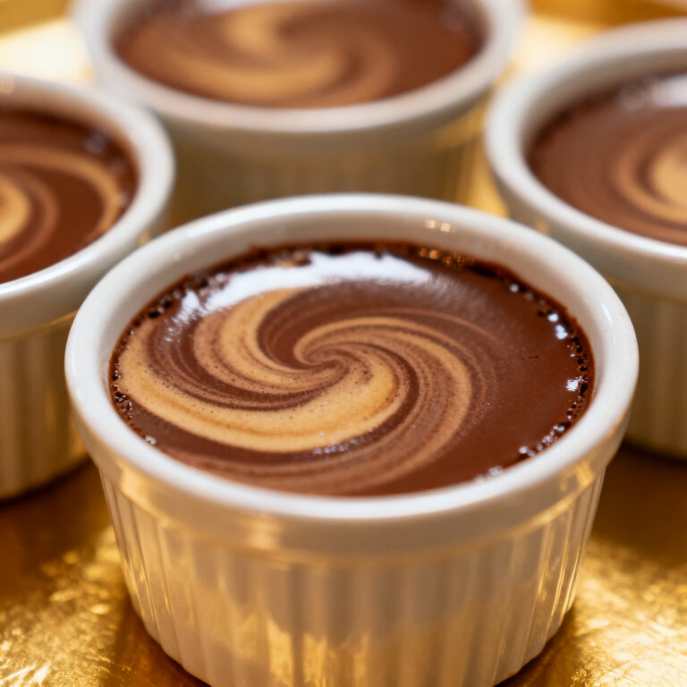 Stovetop Chocolate Espresso Pots de Crème (No Water Bath Required)