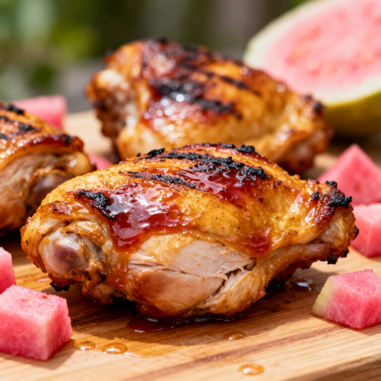 Guava BBQ Glazed Chicken Thighs (The Lacquer Trick Most Recipes Skip)