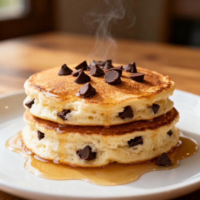 Kefir Chocolate Chip Pancakes